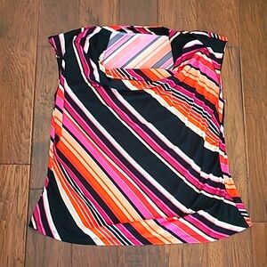 💥3for$12💥 Worthington women's sleeveless, diagonally striped shirt size 2X